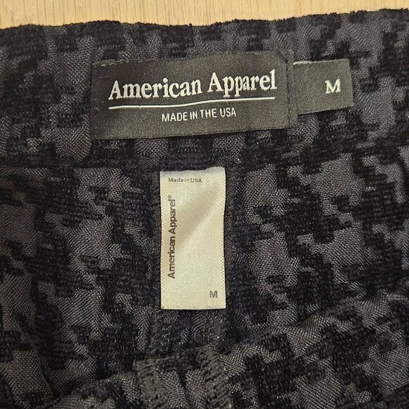 Vintage American Apparel Black Houndstooth Pant - Picture 4 of 4
